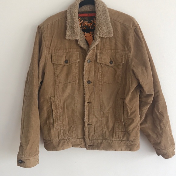 mens corduroy sherpa trucker jacket